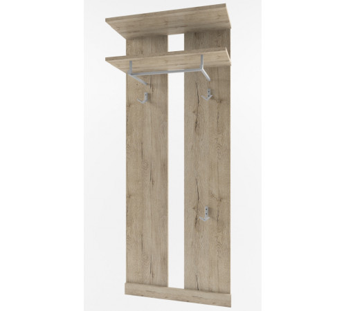 Настенная вешалка для одежды Оскар 60 с полками