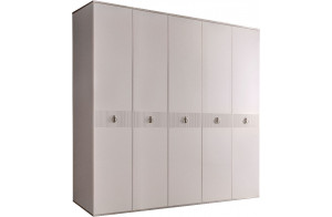 Пятистворчатый шкаф для одежды Rimini Solo РМШ2/5 (s) (слоновая кость) Пятистворчатый шкаф для одежды Rimini Solo РМШ2/5 (s) (слоновая кость)